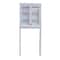 Alaterre Furniture Dorset Bath  Over the Toilet Space Saver Storage with Glass Doors Upper Cabinet ANVA7273WH - alternate 1